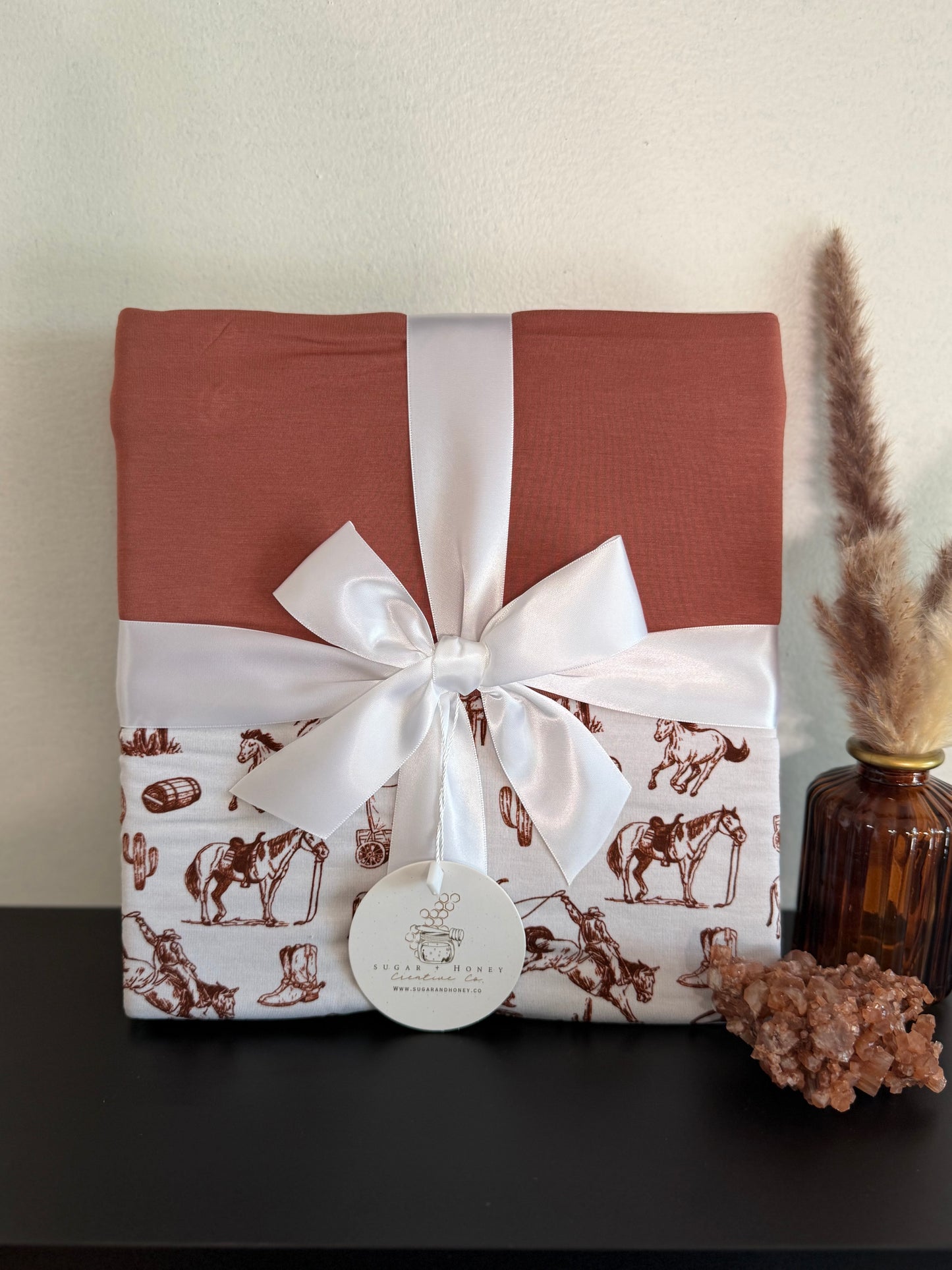 Cowboy Up Bamboo Blanket