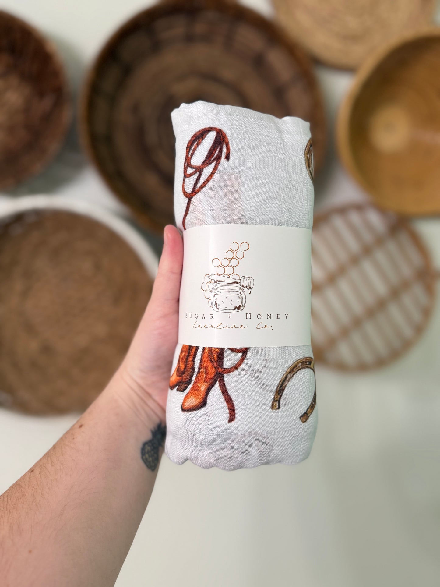 Rope & Rodeo Muslin Swaddle