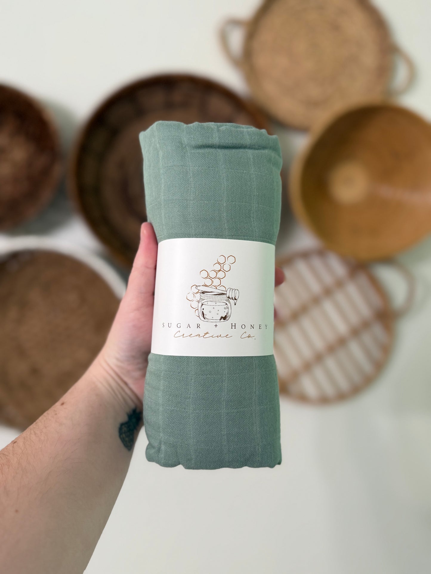 Willow Whisper Muslin Swaddle