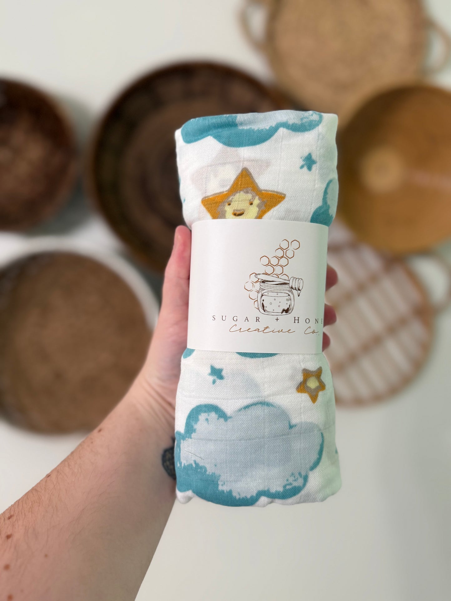 Goodnight Glow Muslin Swaddle