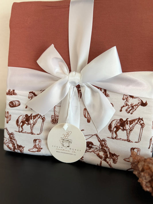 Cowboy Up Bamboo Blanket