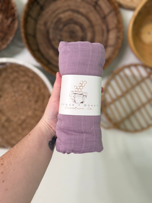 Lilac Moon Muslin Swaddle